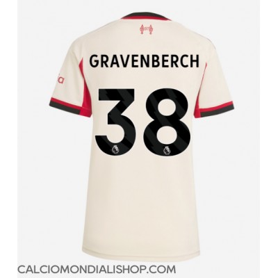 Maglie da calcio Liverpool Ryan Gravenberch #38 Seconda Maglia Femminile 2025-26 Manica Corta Maglie da calcio Liverpool Ryan Gravenberch #38 Seconda Maglia Femminile 2025-26 Manica Corta